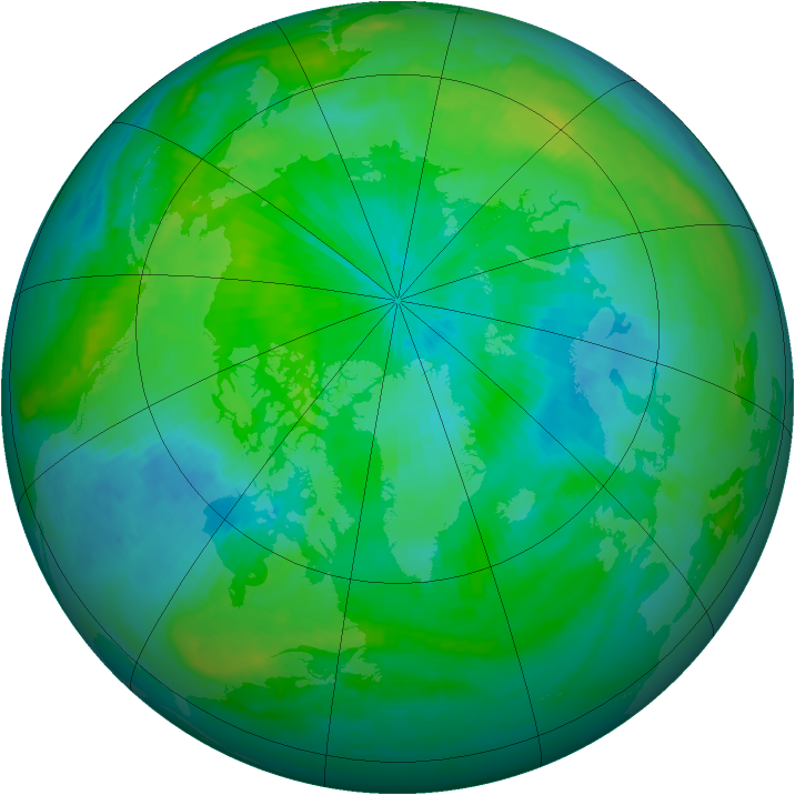 Arctic ozone map for 08 September 1998